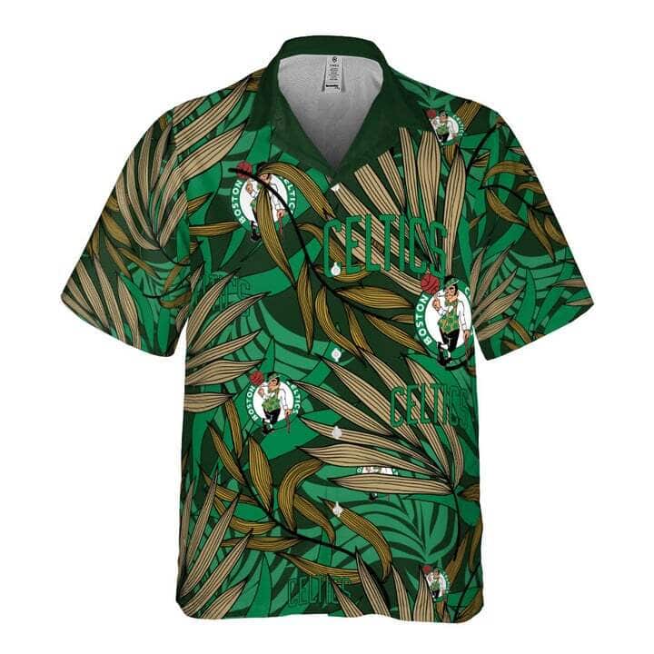 Aloha NBA Boston Celtics Hawaiian Shirt Tropical Palm Leaves Beach Lovers Gift Aloha NBA Boston Celtics Hawaiian Shirt Tropical Palm Leaves Beach Lovers Gift