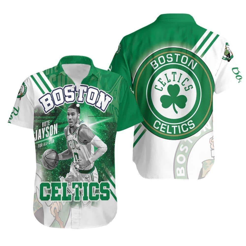 Stylish Boston Celtics Hawaiian Shirt Jayson Tatum Gift For Family