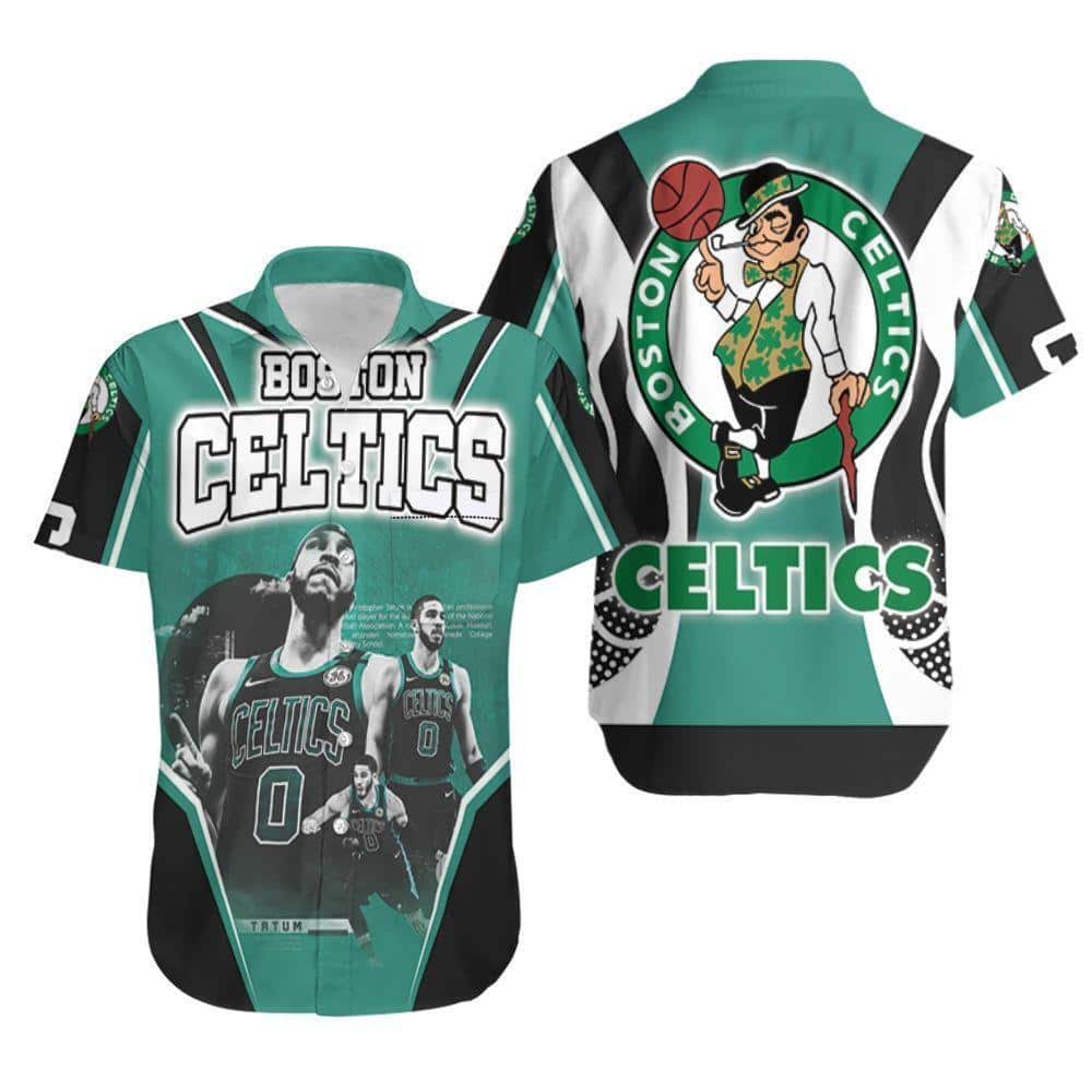 Cool Boston Celtics Hawaiian Shirt NBA Jayson Tatum Beach Gift