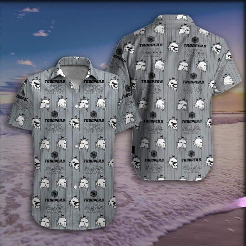 Gray Troopers Star Wars Hawaiian Shirt Gift For Beach Vacation Gray Troopers Star Wars Hawaiian Shirt Gift For Beach Vacation