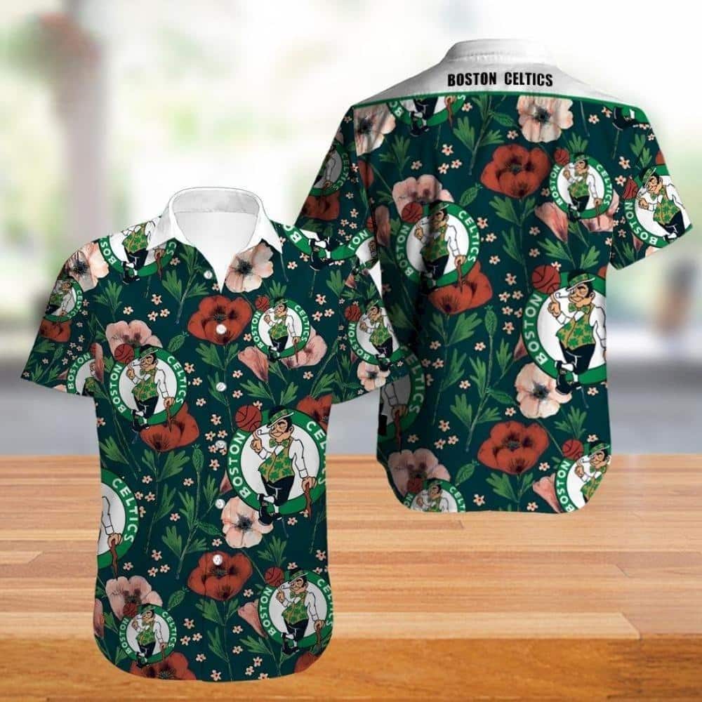 Aloha Boston Celtics Hawaiian Shirt Flower Tropical Gift For Brother
