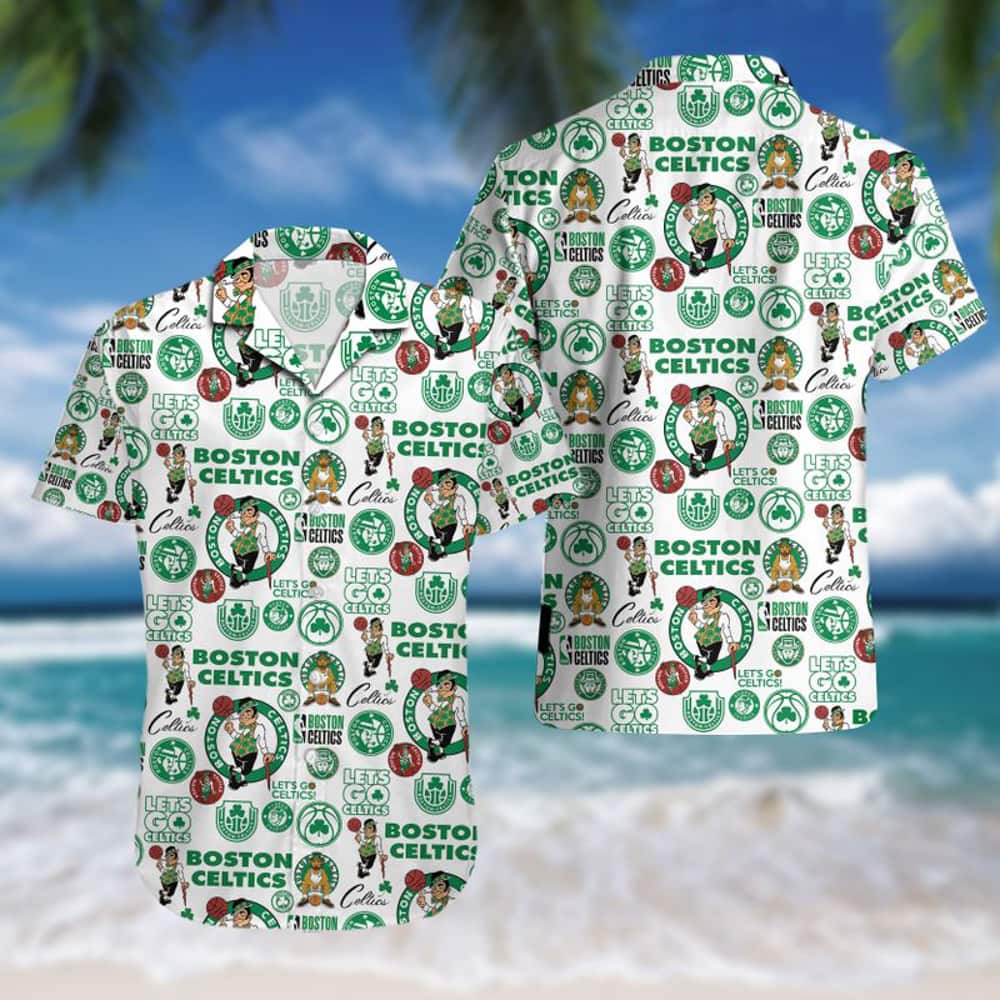Awesome Boston Celtics Hawaiian Shirt Gift For Family