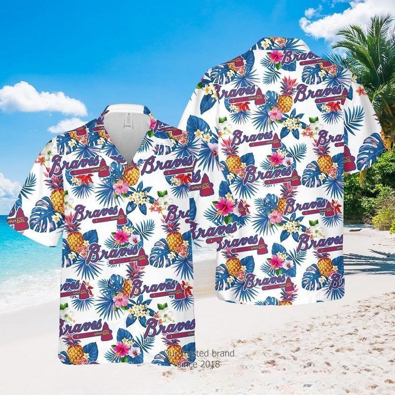 Trending MLB Atlanta Braves Hawaiian Shirt Tropical Summer Gift