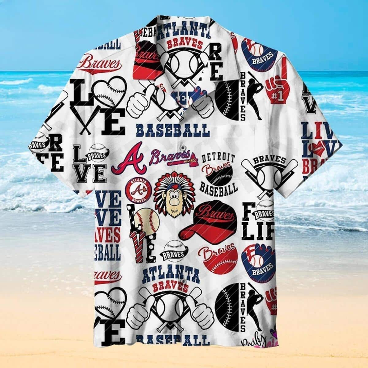 Retro Atlanta Braves Hawaiian Shirt MLB Gift For Baseball Lovers