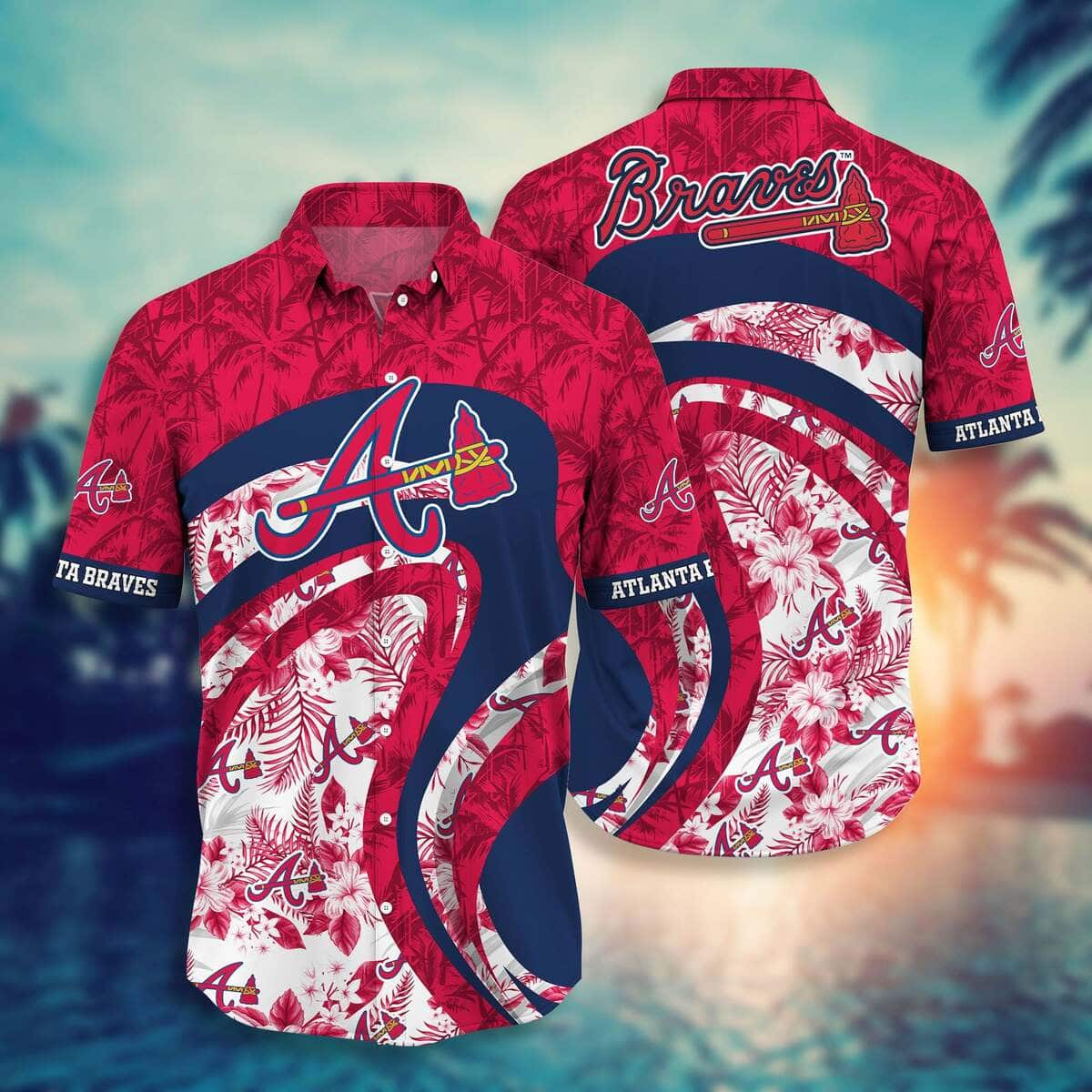 Awesome MLB Atlanta Braves Hawaiian Shirt Tropical Beach Lovers Gift