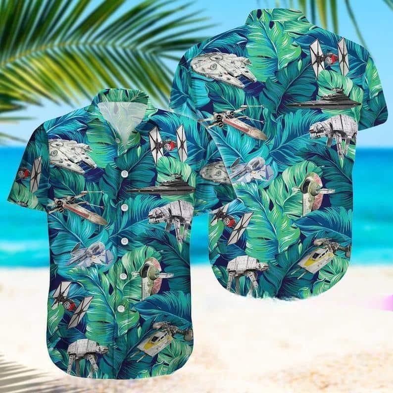 Aloha Star Wars Hawaiian Shirt Tropical Leaves Pattern Beach Gift For Best Friends Aloha Star Wars Hawaiian Shirt Tropical Leaves Pattern Beach Gift For Best Friends