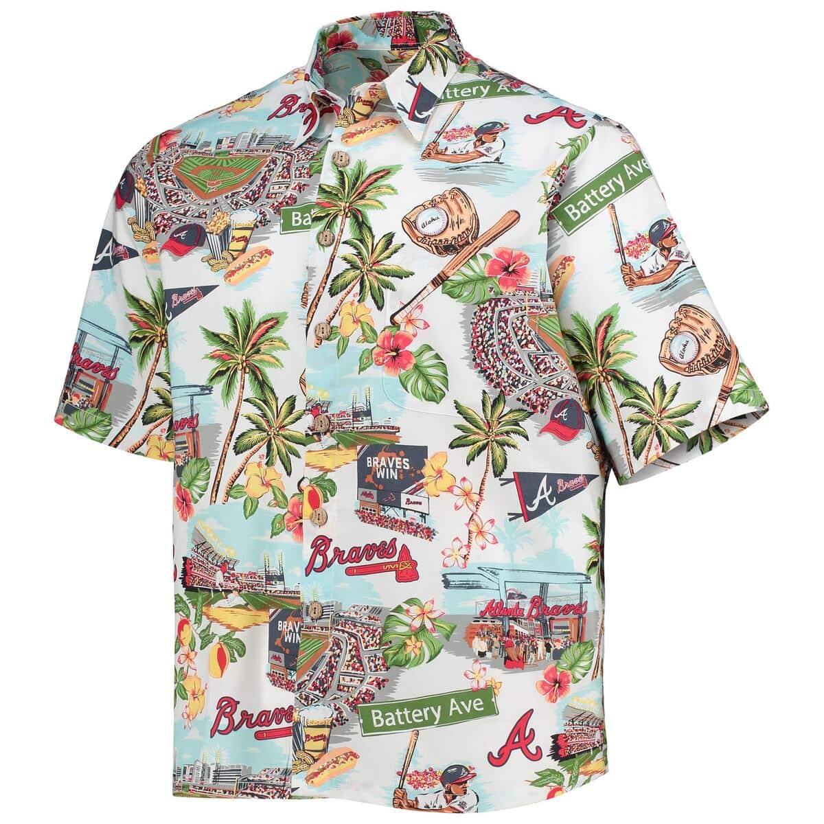 Vintage Atlanta Braves Hawaiian Shirt Sports Summer Holiday Gift Vintage Atlanta Braves Hawaiian Shirt Sports Summer Holiday Gift