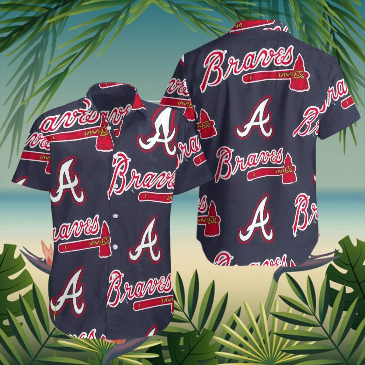 MLB Atlanta Braves Hawaiian Shirt Beach Gift For Boyfriend
