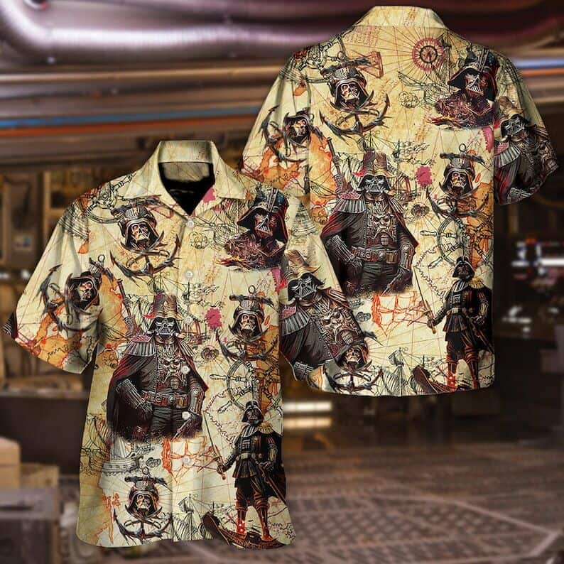 Vintage Darth Vader Pirates Hawaiian Shirt Star Wars Gift For Friend Vintage Darth Vader Pirates Hawaiian Shirt Star Wars Gift For Friend