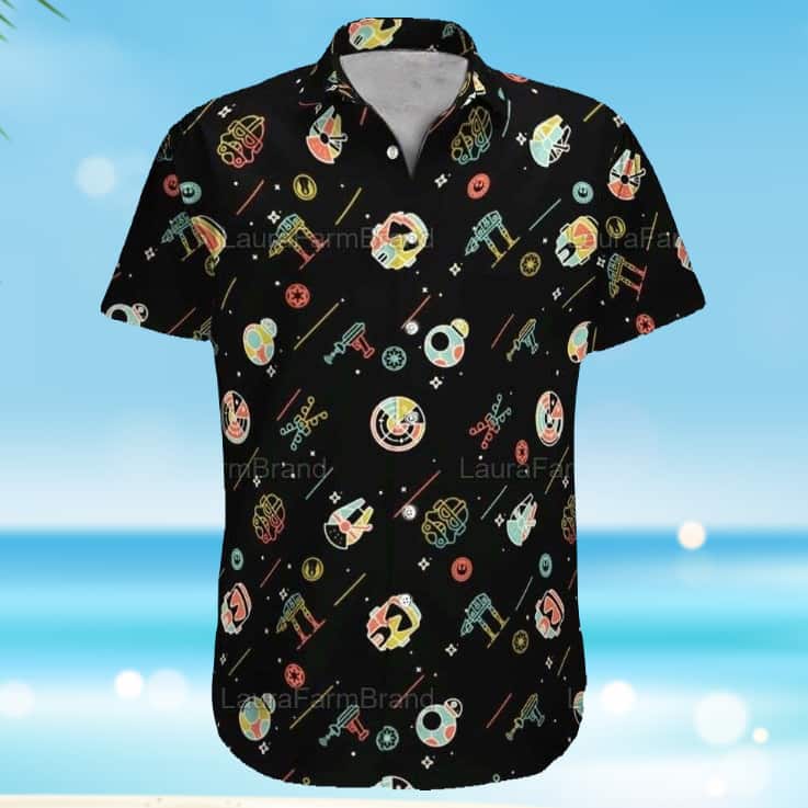 Black Aloha Star Wars Hawaiian Shirt Icons Gift For Movie Lovers Black Aloha Star Wars Hawaiian Shirt Icons Gift For Movie Lovers