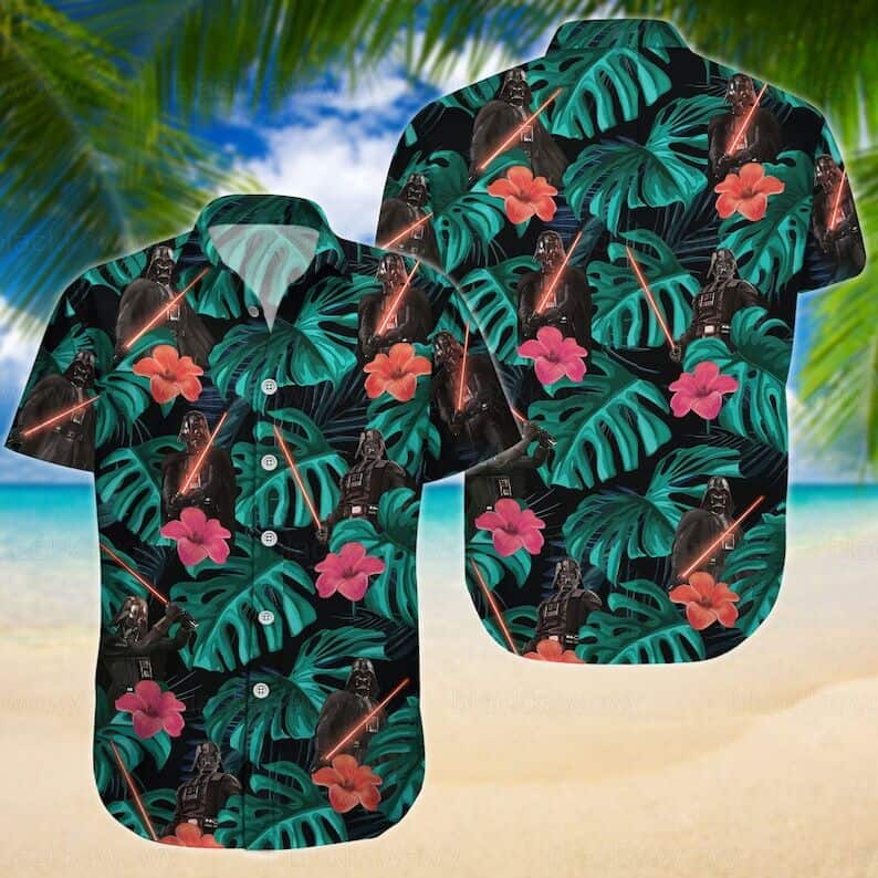 Aloha Star Wars Darth Vader Hawaiian Shirt Palm Leaves Gift For Him Aloha Star Wars Darth Vader Hawaiian Shirt Palm Leaves Gift For Him