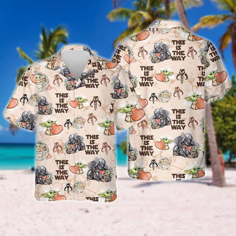 Aloha Darth Vader And Baby Yoda Star Wars Hawaiian Shirt This Is The Way Summer Trip Gift Aloha Darth Vader And Baby Yoda Star Wars Hawaiian Shirt This Is The Way Summer Trip Gift