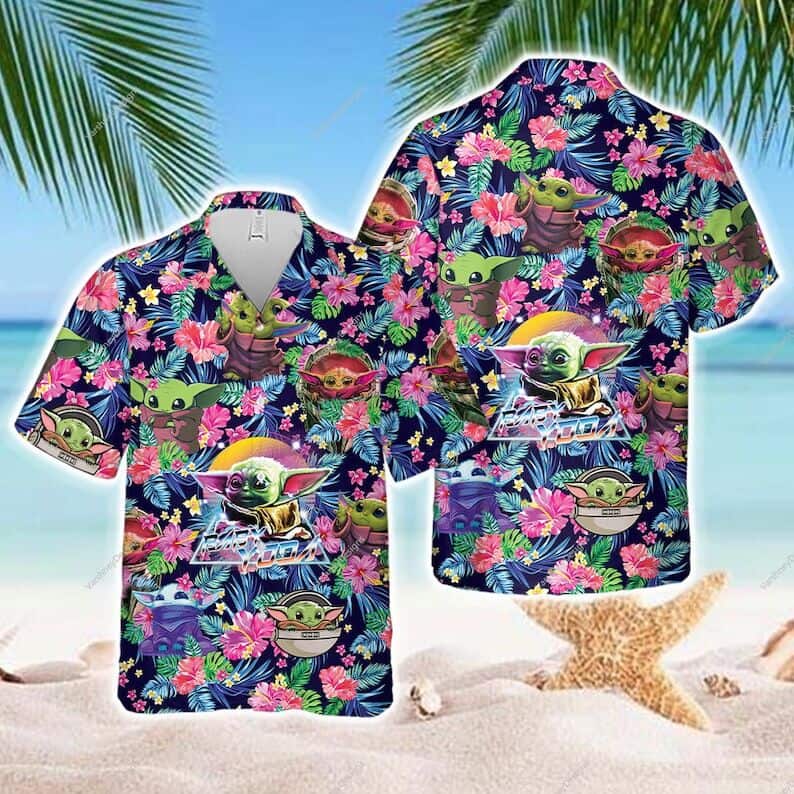 Aloha Vibes Baby Yoda Star Wars Hawaiian Shirt Gift For Beach Lovers Aloha Vibes Baby Yoda Star Wars Hawaiian Shirt Gift For Beach Lovers
