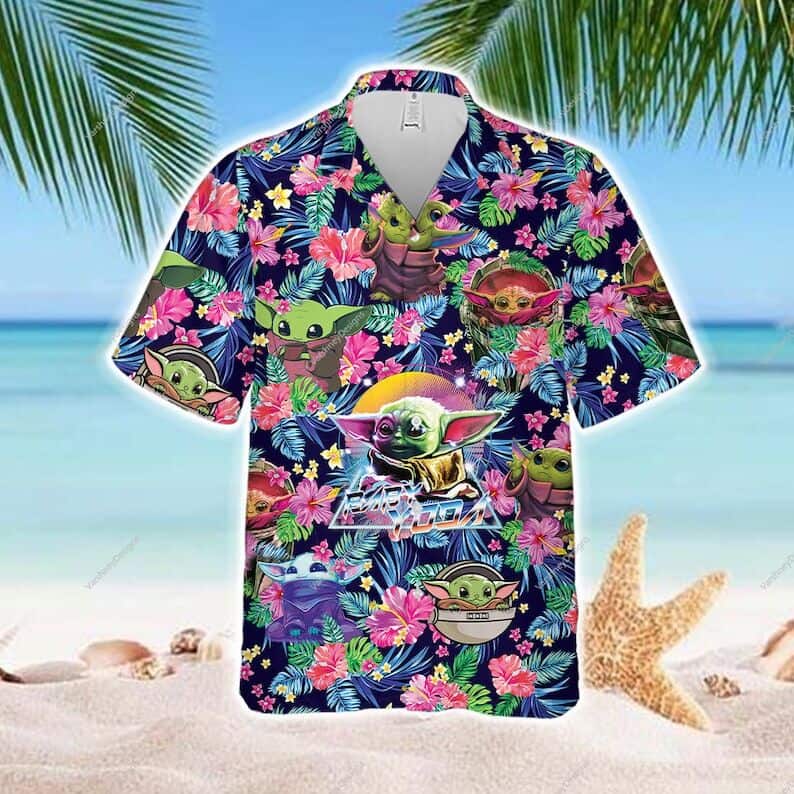 Aloha Vibes Baby Yoda Star Wars Hawaiian Shirt Gift For Beach Lovers Aloha Vibes Baby Yoda Star Wars Hawaiian Shirt Gift For Beach Lovers