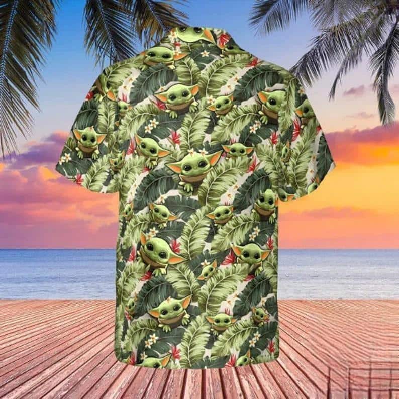 Summer Aloha Baby Yoda Star Wars Hawaiian Shirt Banana Leaves Pattern Gift For Beach Trip Summer Aloha Baby Yoda Star Wars Hawaiian Shirt Banana Leaves Pattern Gift For Beach Trip