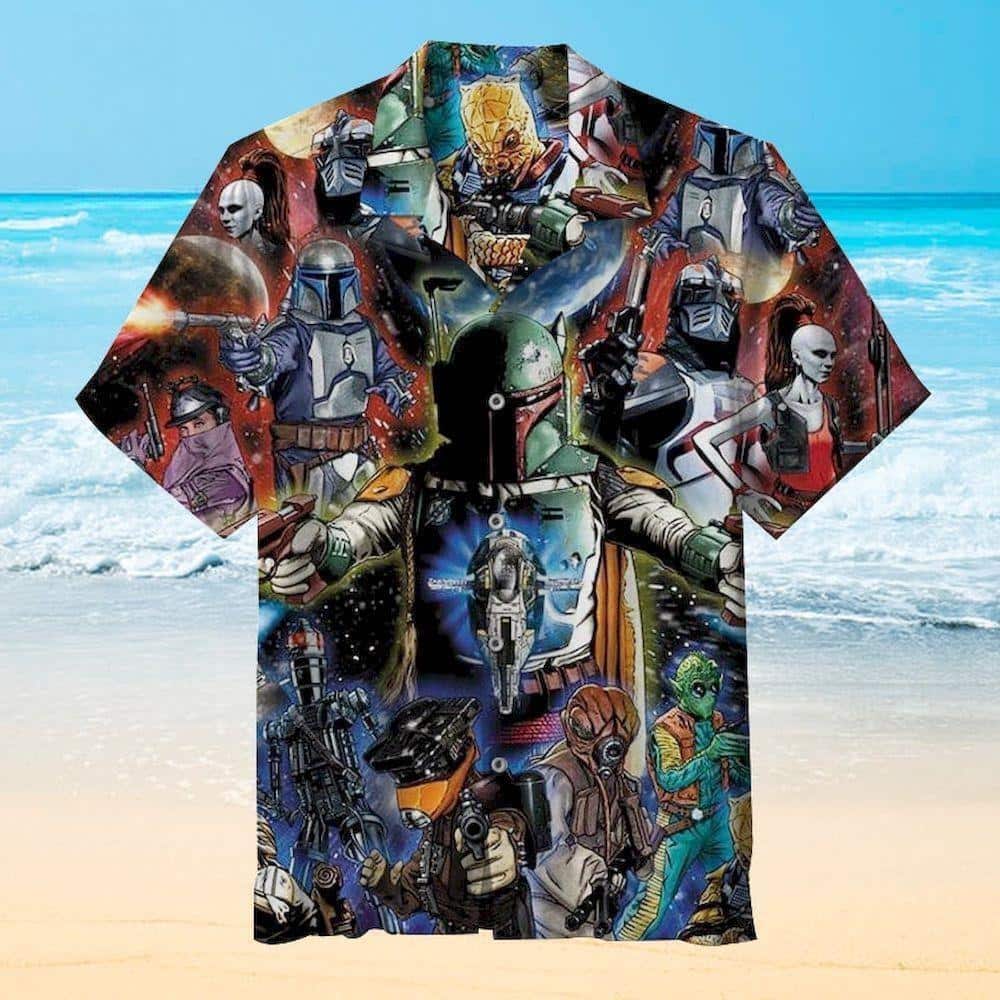Aloha The Bounty Hunters Darth Vader Star Wars Hawaiian Shirt Gift For Movie Lovers Aloha The Bounty Hunters Darth Vader Star Wars Hawaiian Shirt Gift For Movie Lovers