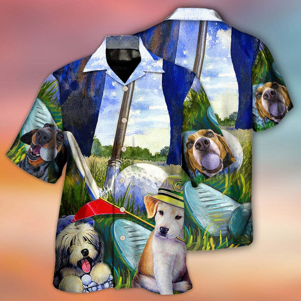 Funny Golf Dog Hawaiian Shirt Beach Gift For Dog Lovers Funny Golf Dog Hawaiian Shirt Beach Gift For Dog Lovers