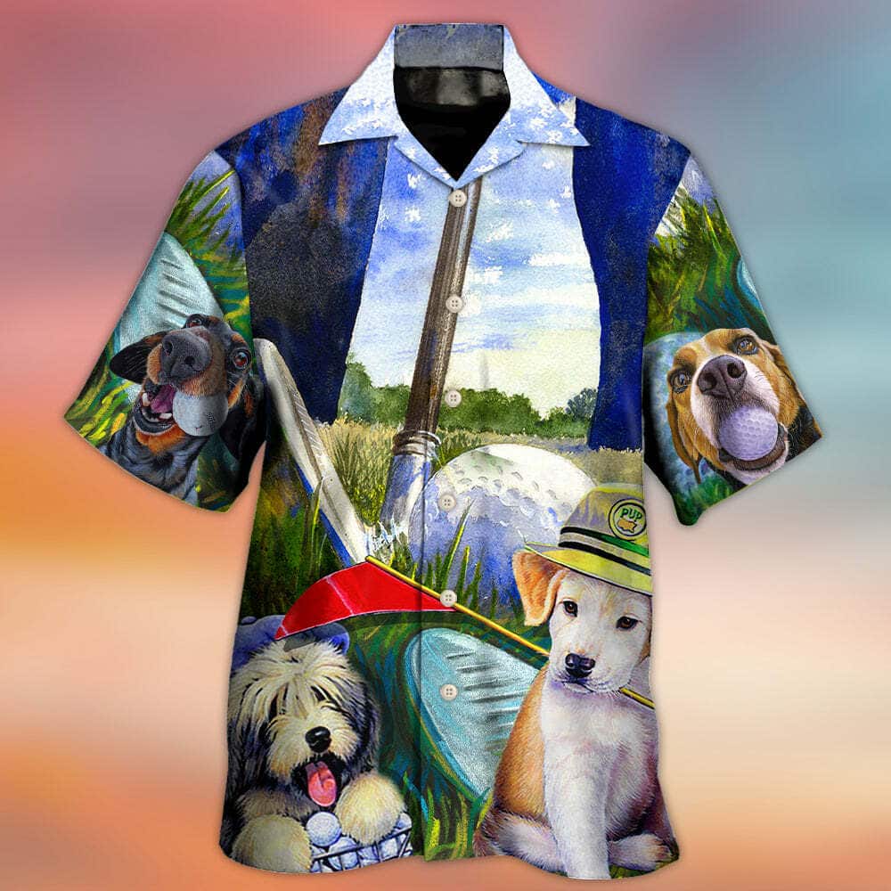 Funny Golf Dog Hawaiian Shirt Beach Gift For Dog Lovers Funny Golf Dog Hawaiian Shirt Beach Gift For Dog Lovers