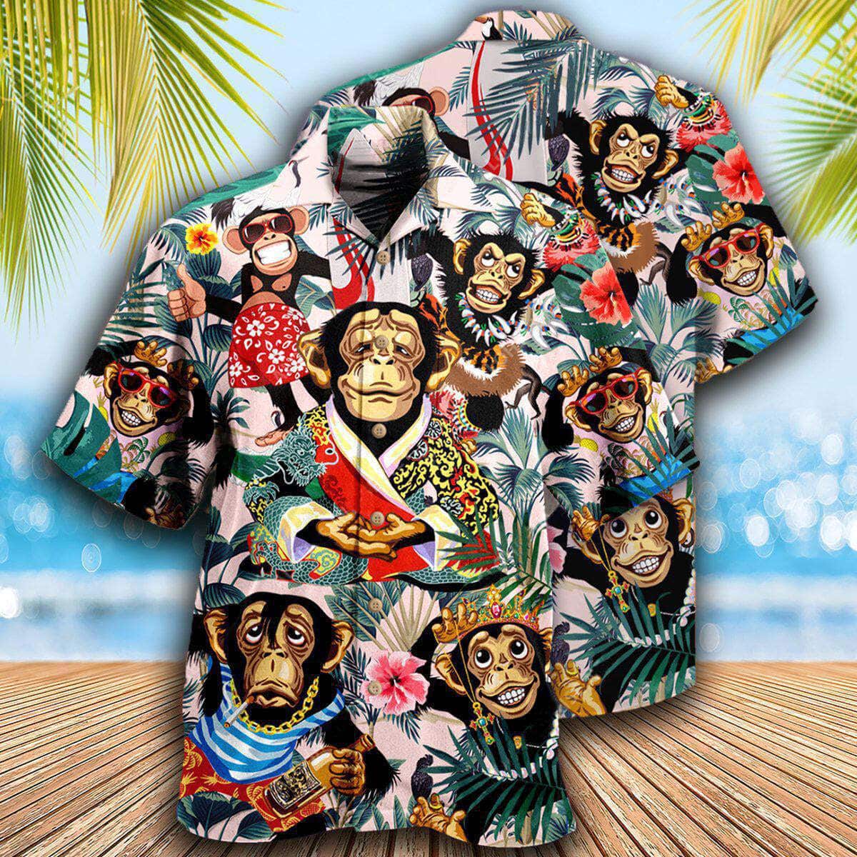 Monkey So Funny Smile Like A Monkey Hawaiian Shirt Gift For Beach Trip Monkey So Funny Smile Like A Monkey Hawaiian Shirt Gift For Beach Trip