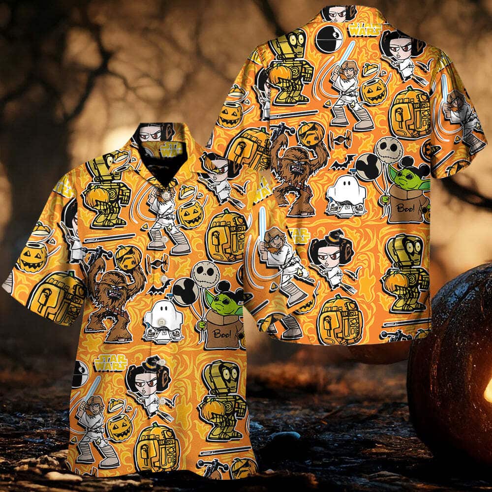 Halloween Aloha Star Wars Funny Hawaiian Shirt Gift For Best Friends Halloween Aloha Star Wars Funny Hawaiian Shirt Gift For Best Friends