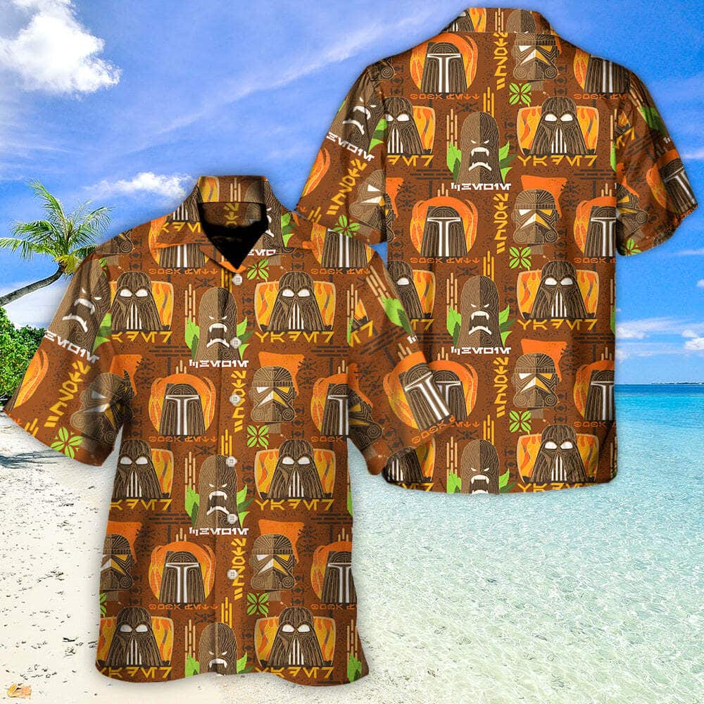 Star Wars Darth Vader Stormtrooper Art Funny Hawaiian Shirt Beach Gift For Him Star Wars Darth Vader Stormtrooper Art Funny Hawaiian Shirt Beach Gift For Him