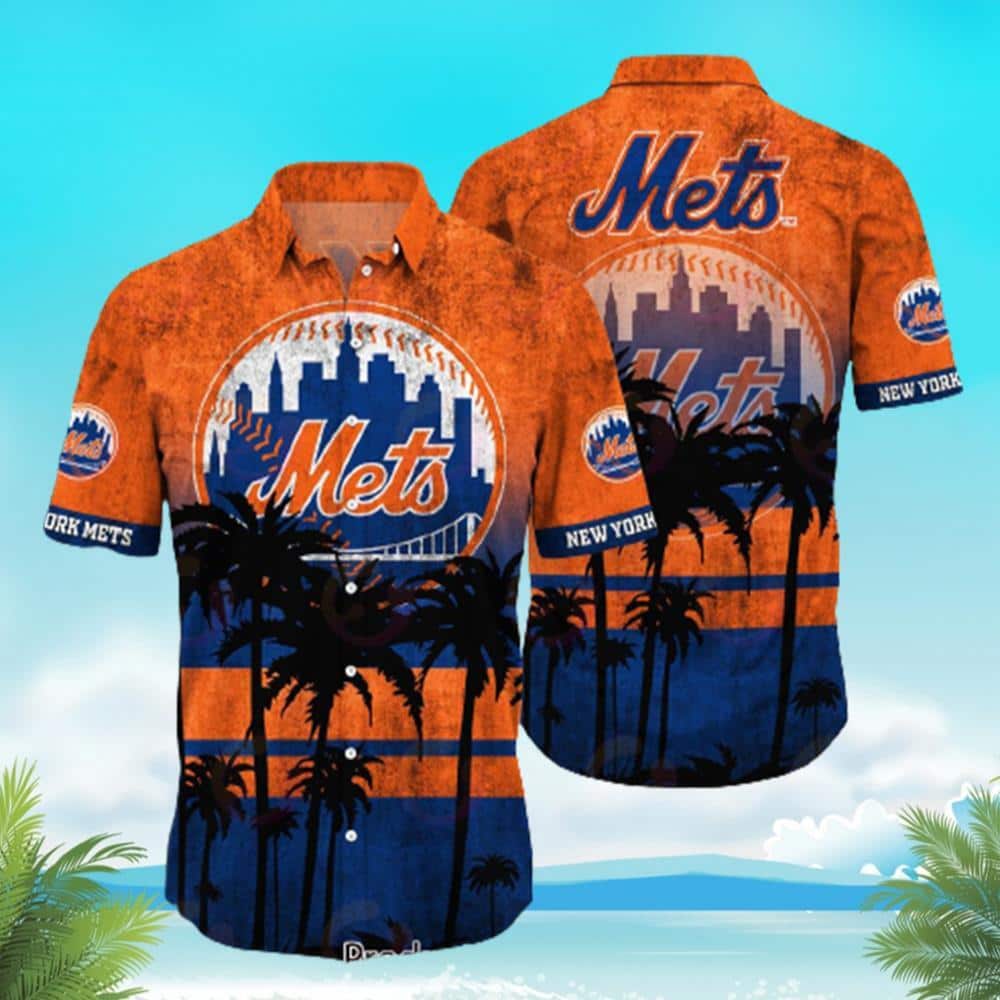 Vintage MLB New York Mets Hawaiian Shirt Palm Tree Beach Gift For Dad Vintage MLB New York Mets Hawaiian Shirt Palm Tree Beach Gift For Dad