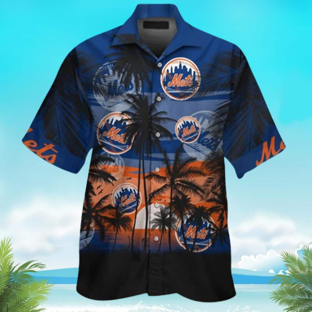 Vintage MLB New York Mets Hawaiian Shirt Palm Tree Summer Holiday Gift Vintage MLB New York Mets Hawaiian Shirt Palm Tree Summer Holiday Gift