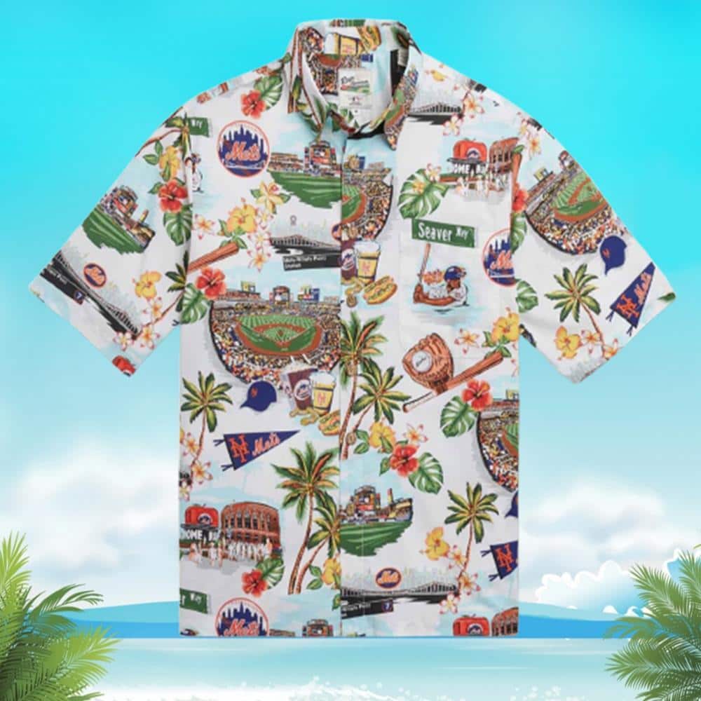 Aloha MLB New York Mets Hawaiian Shirt Gift For Beach Lovers Aloha MLB New York Mets Hawaiian Shirt Gift For Beach Lovers