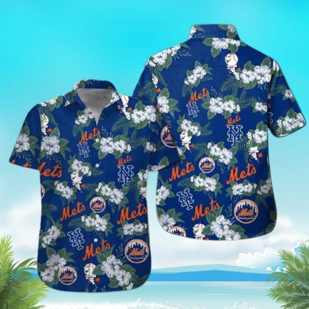 Aloha MLB New York Mets Hawaiian Shirt Tropical Flower Beach Gift For Brother Aloha MLB New York Mets Hawaiian Shirt Tropical Flower Beach Gift For Brother