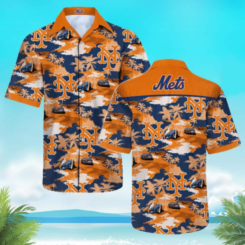 Orange MLB New York Mets Hawaiian Shirt Island Trendy Gift For Boyfriend Orange MLB New York Mets Hawaiian Shirt Island Trendy Gift For Boyfriend