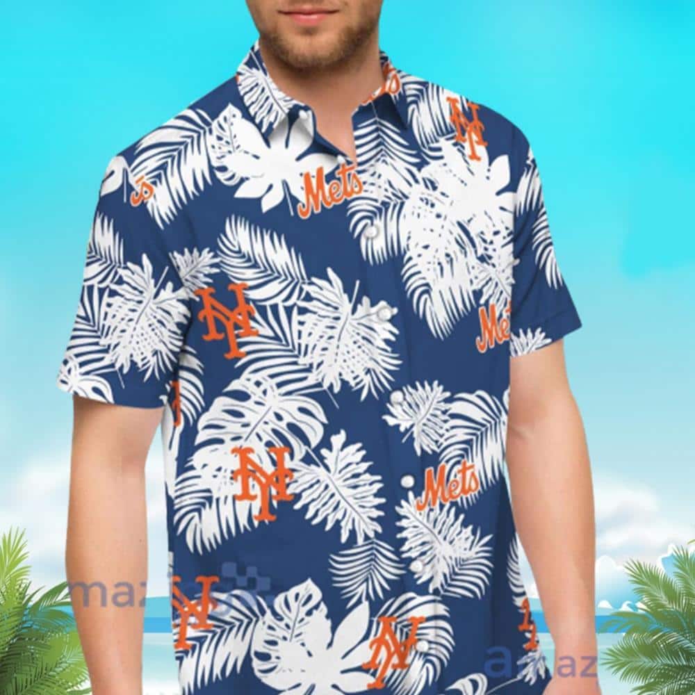 Aloha MLB New York Mets Hawaiian Shirt Palm Leaves Beach Gift For Brother Aloha MLB New York Mets Hawaiian Shirt Palm Leaves Beach Gift For Brother