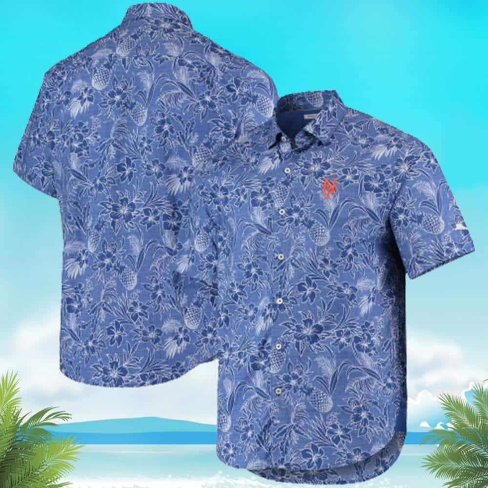 Aloha MLB New York Mets Hawaiian Shirt Flowers And Leaves Tropical Gift For Beach Lovers Aloha MLB New York Mets Hawaiian Shirt Flowers And Leaves Tropical Gift For Beach Lovers