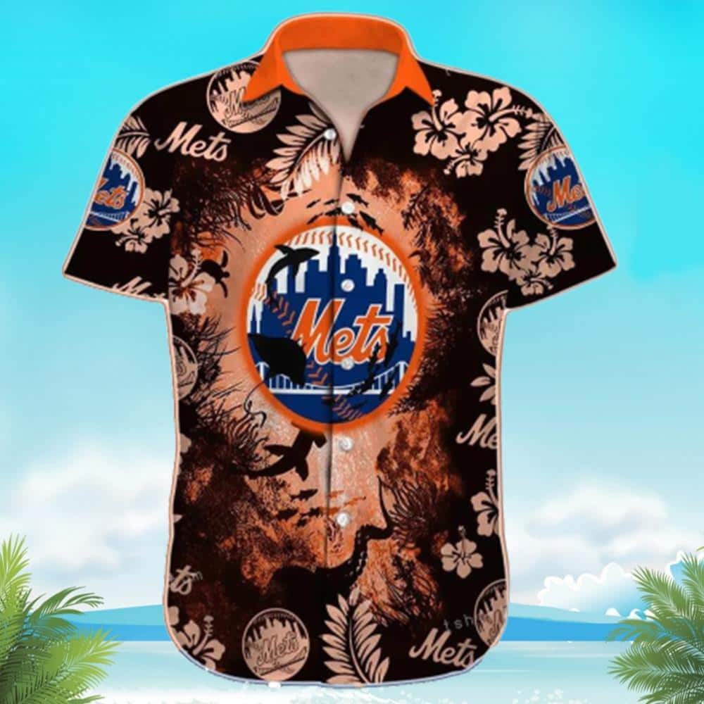 Awesome MLB New York Mets Hawaiian Shirt Hibiscus Beach Gift For Friend Awesome MLB New York Mets Hawaiian Shirt Hibiscus Beach Gift For Friend