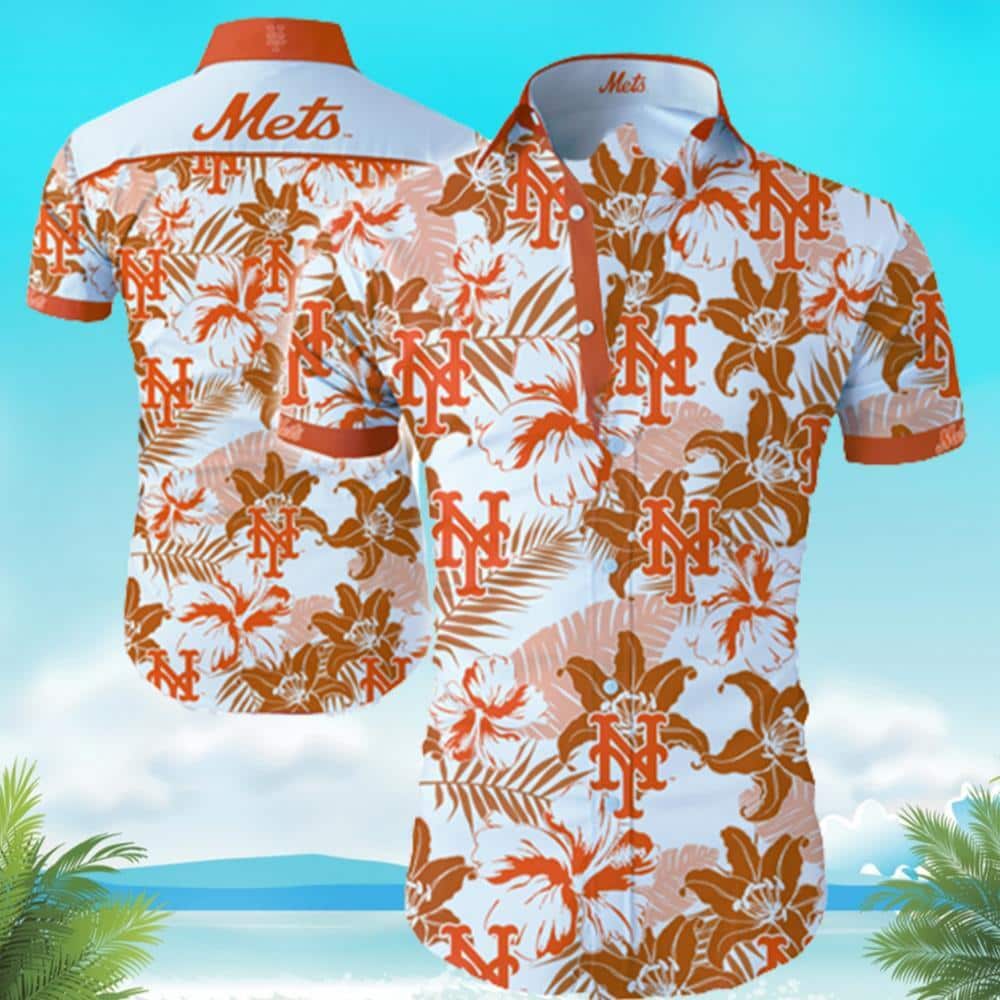 Aloha MLB New York Mets Hawaiian Shirt Tropical Flower Gift For Him Aloha MLB New York Mets Hawaiian Shirt Tropical Flower Gift For Him