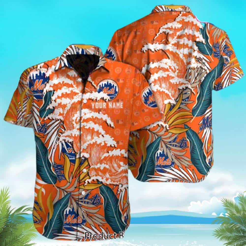Customize MLB New York Mets Hawaiian Shirt Summer Holiday Gift Customize MLB New York Mets Hawaiian Shirt Summer Holiday Gift
