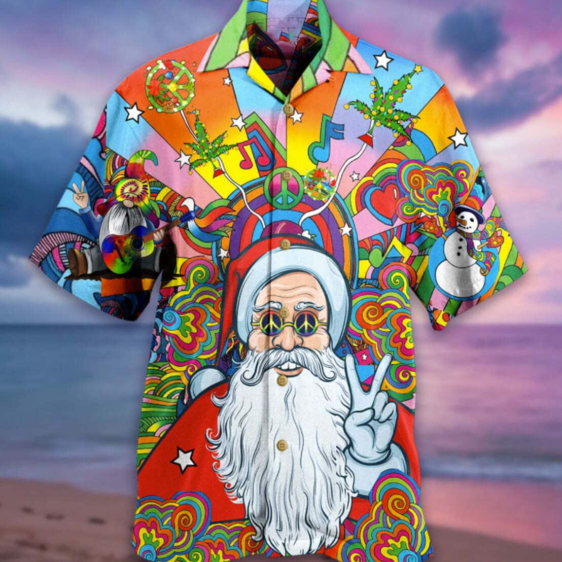 Christmas Funny Hawaiian Shirt Santa Claus Gift For Beach Lovers Christmas Funny Hawaiian Shirt Santa Claus Gift For Beach Lovers