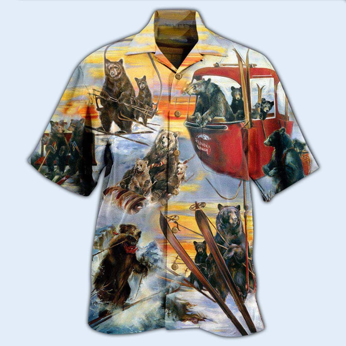Stylish Funny Hawaiian Shirt Bear Summer Gift For Friends Stylish Funny Hawaiian Shirt Bear Summer Gift For Friends