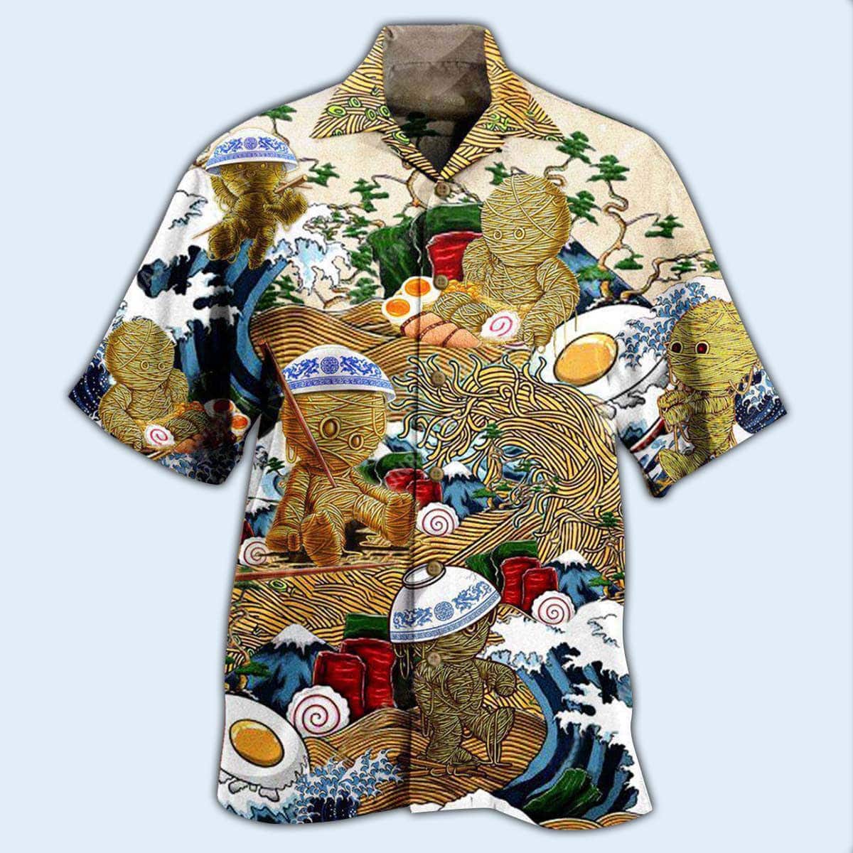 Food Funny Hawaiian Shirt Amazing Ramen Life Gift For Beach Vacation Food Funny Hawaiian Shirt Amazing Ramen Life Gift For Beach Vacation