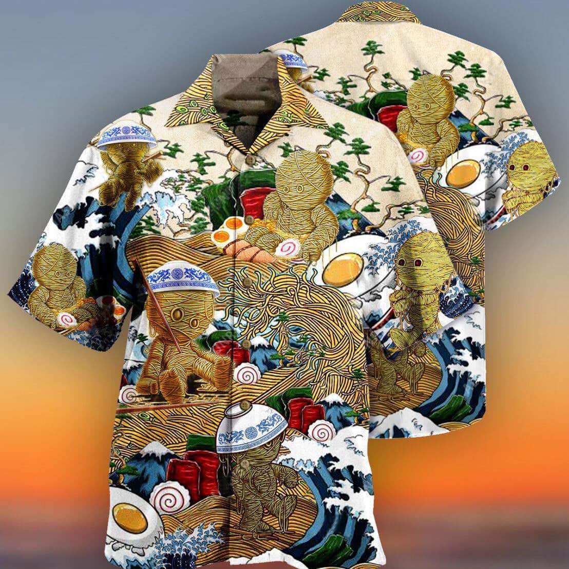 Food Funny Hawaiian Shirt Amazing Ramen Life Gift For Beach Vacation Food Funny Hawaiian Shirt Amazing Ramen Life Gift For Beach Vacation