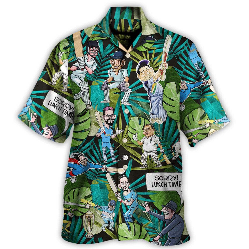 Aloha Funny Hawaiian Shirt Cricket Sport Palm Leaves Summer Holiday Gift Aloha Funny Hawaiian Shirt Cricket Sport Palm Leaves Summer Holiday Gift