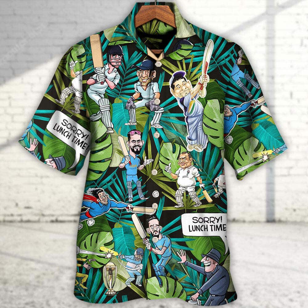 Aloha Funny Hawaiian Shirt Cricket Sport Palm Leaves Summer Holiday Gift Aloha Funny Hawaiian Shirt Cricket Sport Palm Leaves Summer Holiday Gift