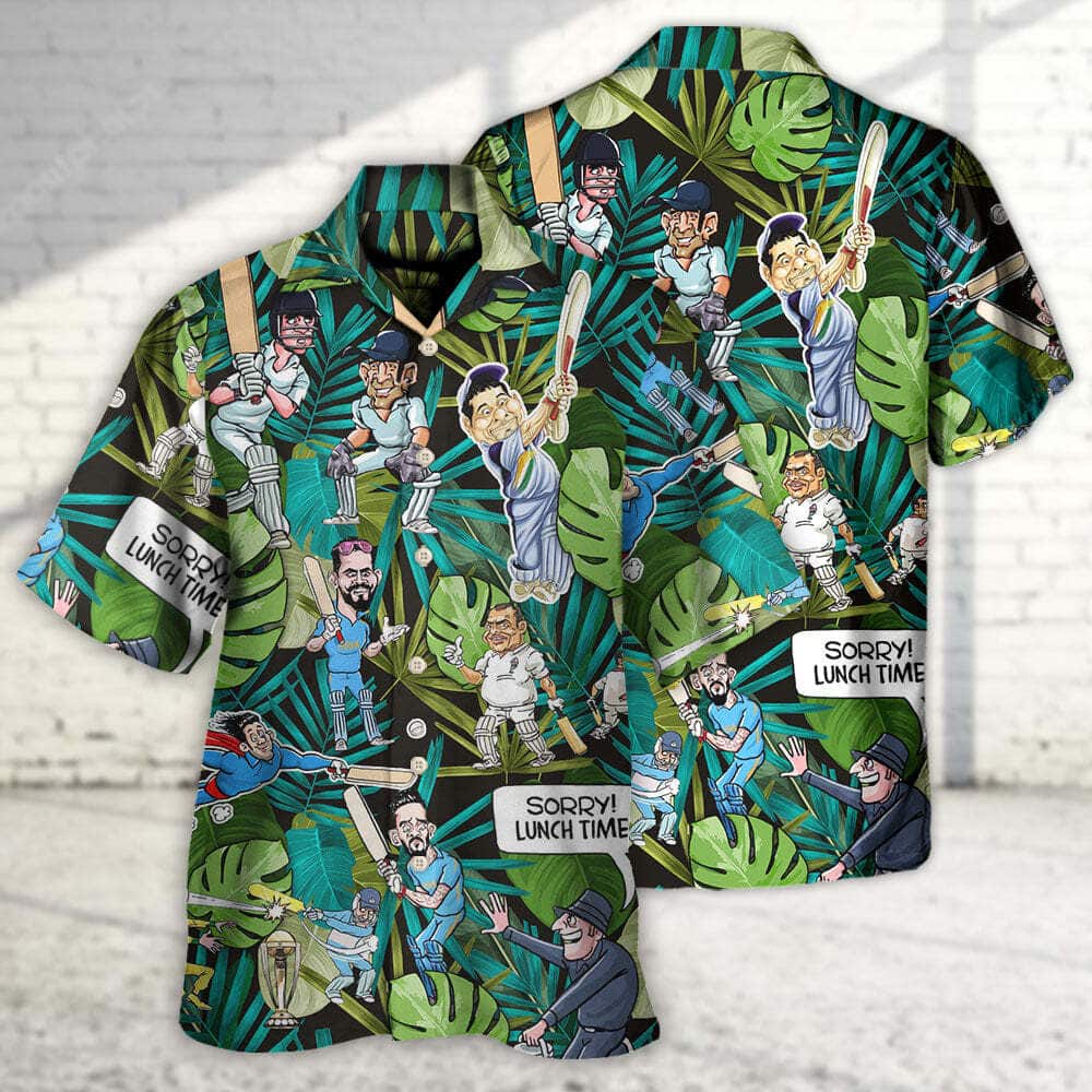 Aloha Funny Hawaiian Shirt Cricket Sport Palm Leaves Summer Holiday Gift Aloha Funny Hawaiian Shirt Cricket Sport Palm Leaves Summer Holiday Gift