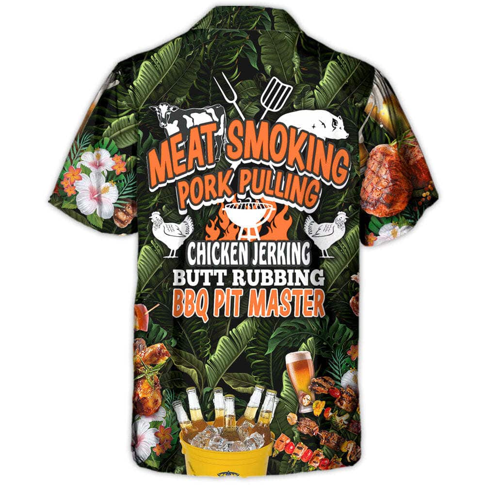 Aloha Funny Hawaiian Shirt Meat Smoking Pork Pulling Chicken Jerking Butt Rubbing BBQ Pit Master Summer Holiday Gift Aloha Funny Hawaiian Shirt Meat Smoking Pork Pulling Chicken Jerking Butt Rubbing BBQ Pit Master Summer Holiday Gift