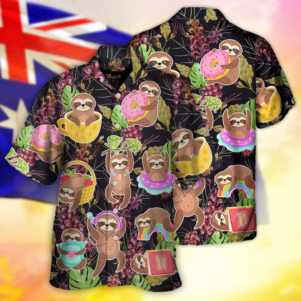 Animal Funny Hawaiian Shirt Sloth Practical Beach Gift For Him Animal Funny Hawaiian Shirt Sloth Practical Beach Gift For Him
