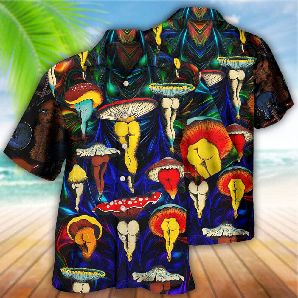 Aloha Funny Hawaiian Shirt Hippie Mushroom Gift For Beach Vacation Aloha Funny Hawaiian Shirt Hippie Mushroom Gift For Beach Vacation