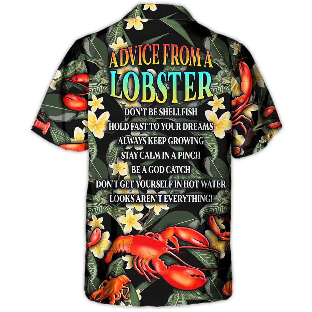 Quote Funny Hawaiian Shirt Advice From A Lobster Gift For Beach Holiday Quote Funny Hawaiian Shirt Advice From A Lobster Gift For Beach Holiday