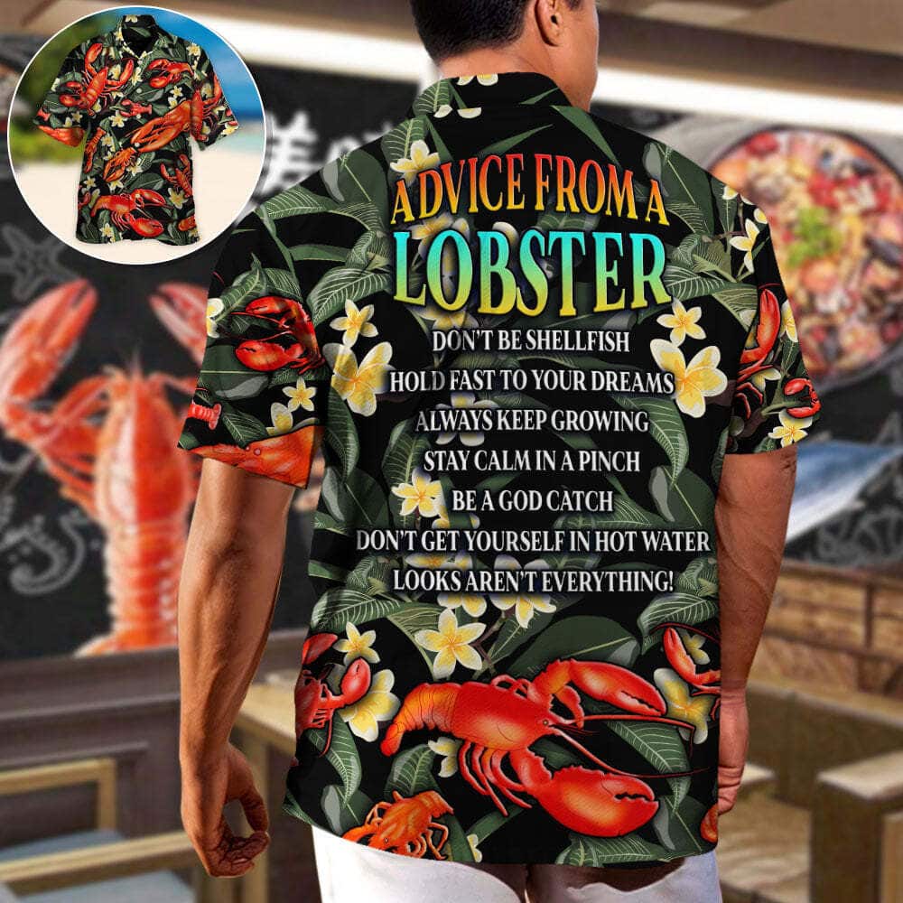 Quote Funny Hawaiian Shirt Advice From A Lobster Gift For Beach Holiday Quote Funny Hawaiian Shirt Advice From A Lobster Gift For Beach Holiday